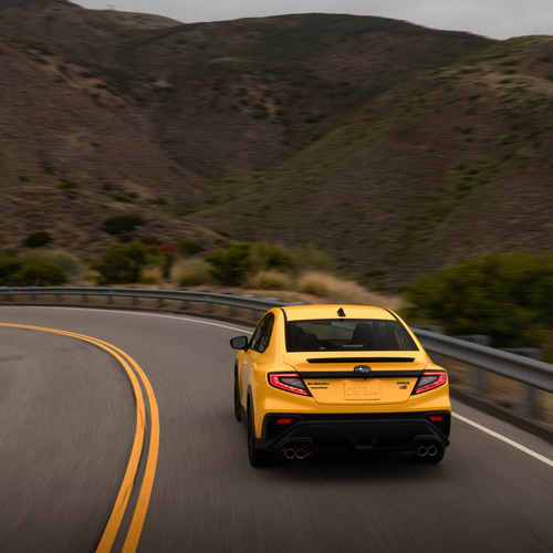 2026 Subaru WRX Series Yellow Rear View