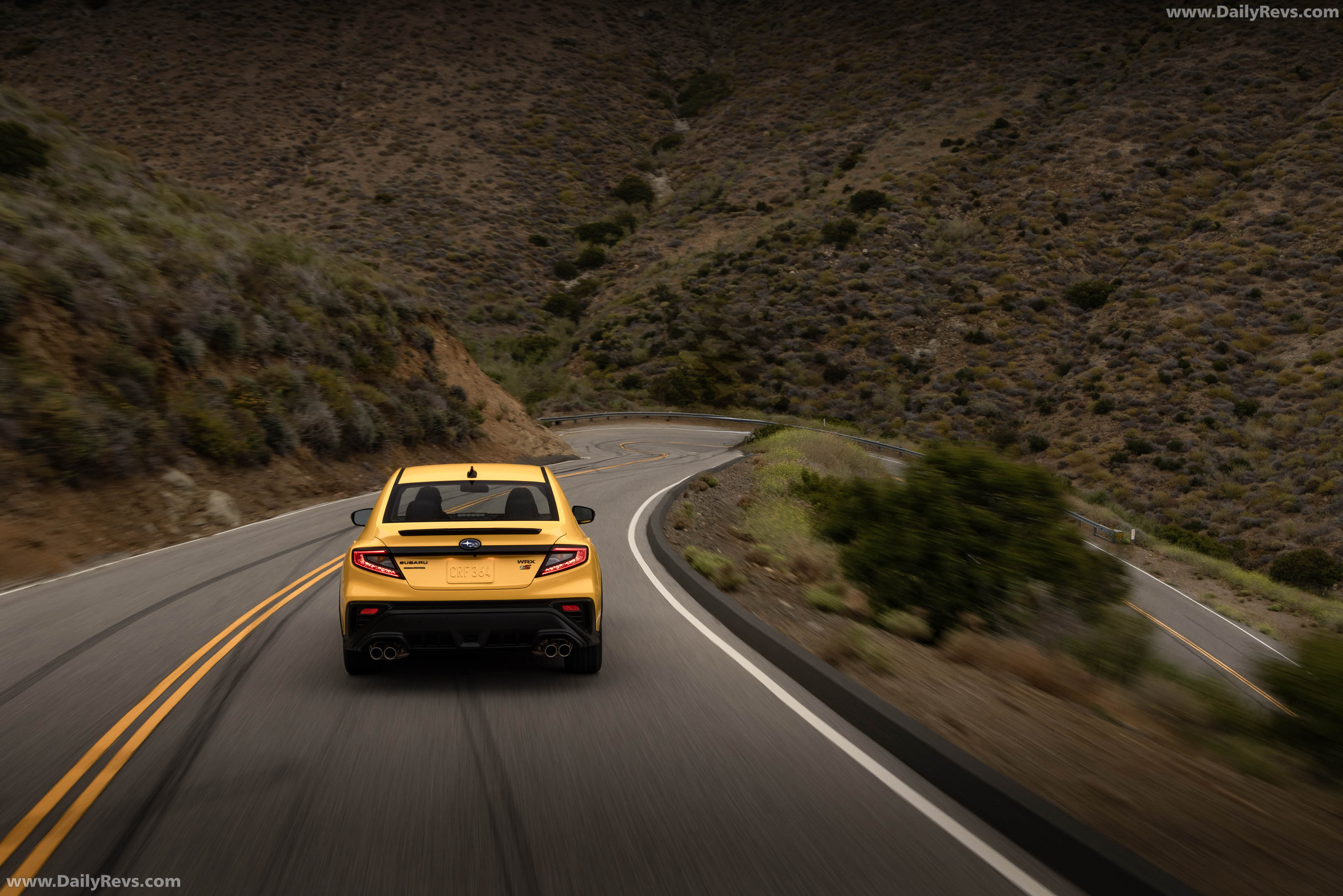 2026 Subaru WRX Series Yellow Rear View