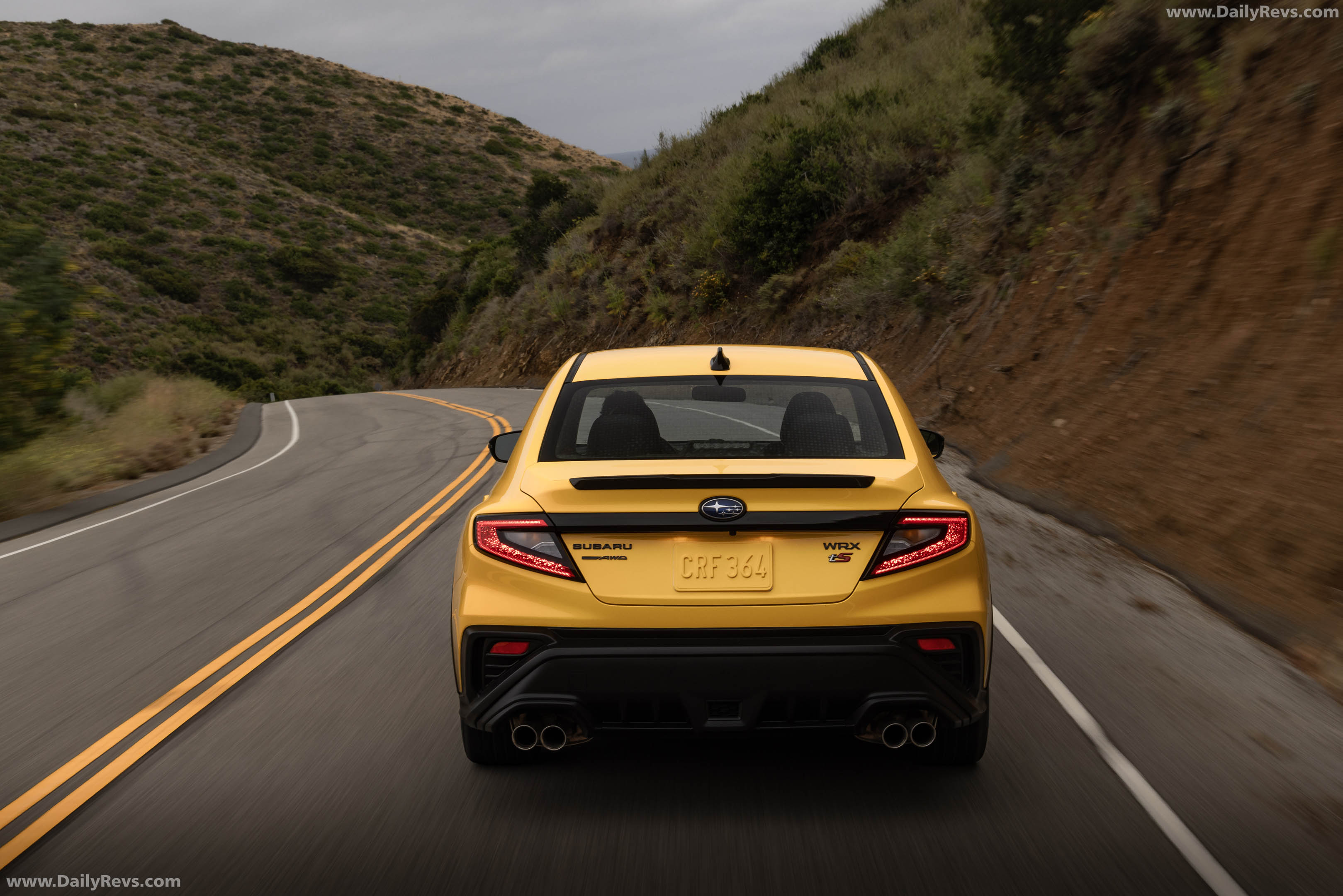 2026 Subaru WRX Series Yellow Rear View