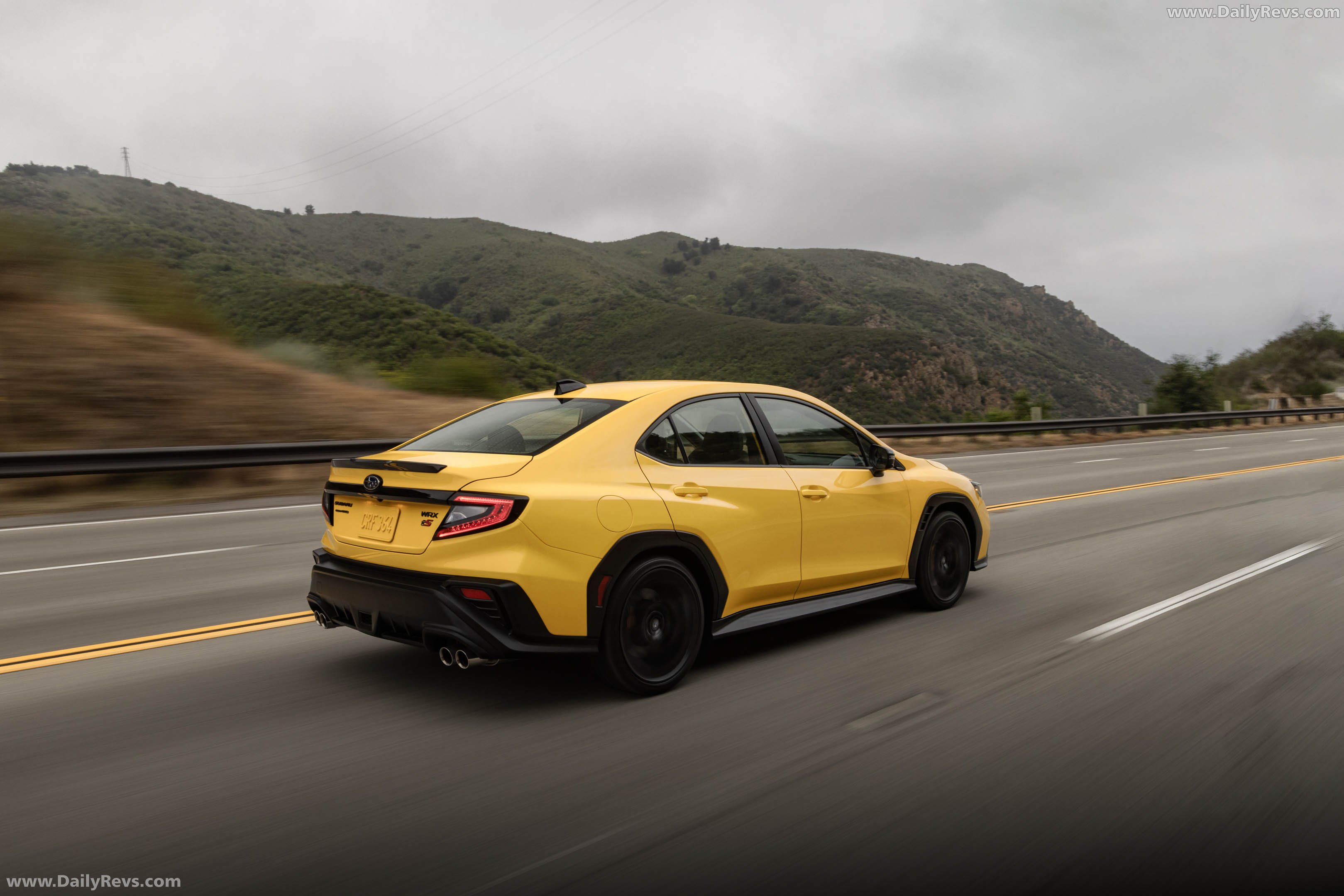 2026 Subaru WRX Series Yellow Rear View