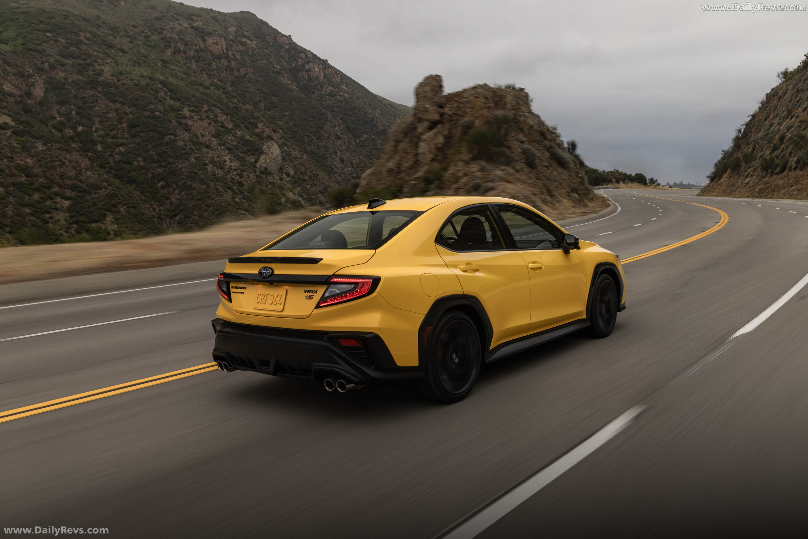 2026 Subaru WRX Series Yellow Rear View