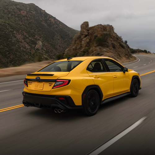 2026 Subaru WRX Series Yellow Rear View