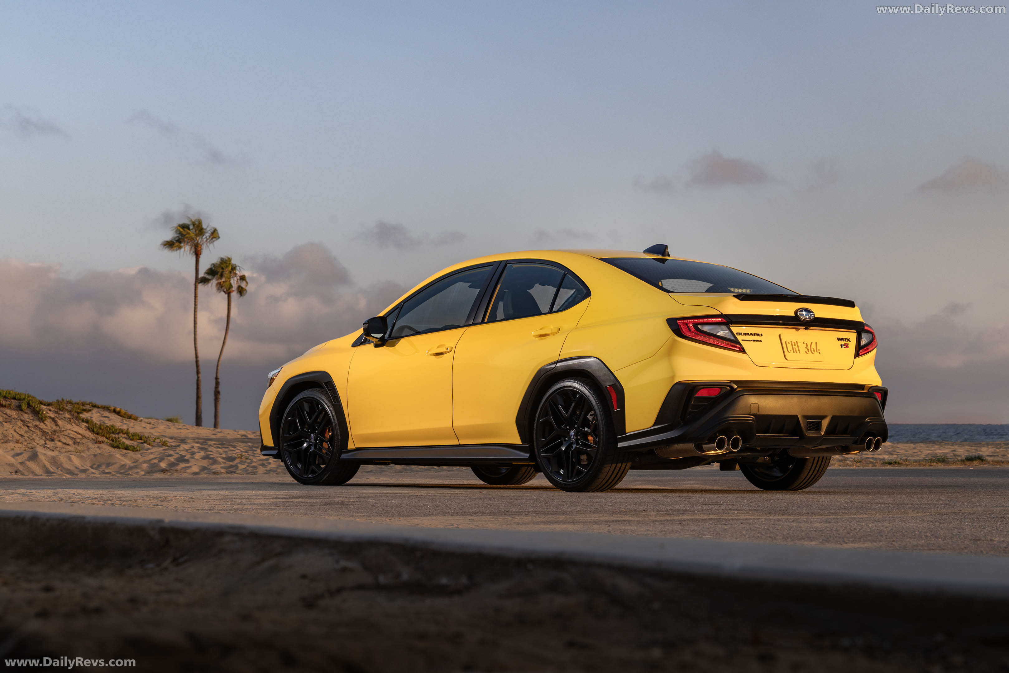 2026 Subaru WRX Series Yellow Rear View