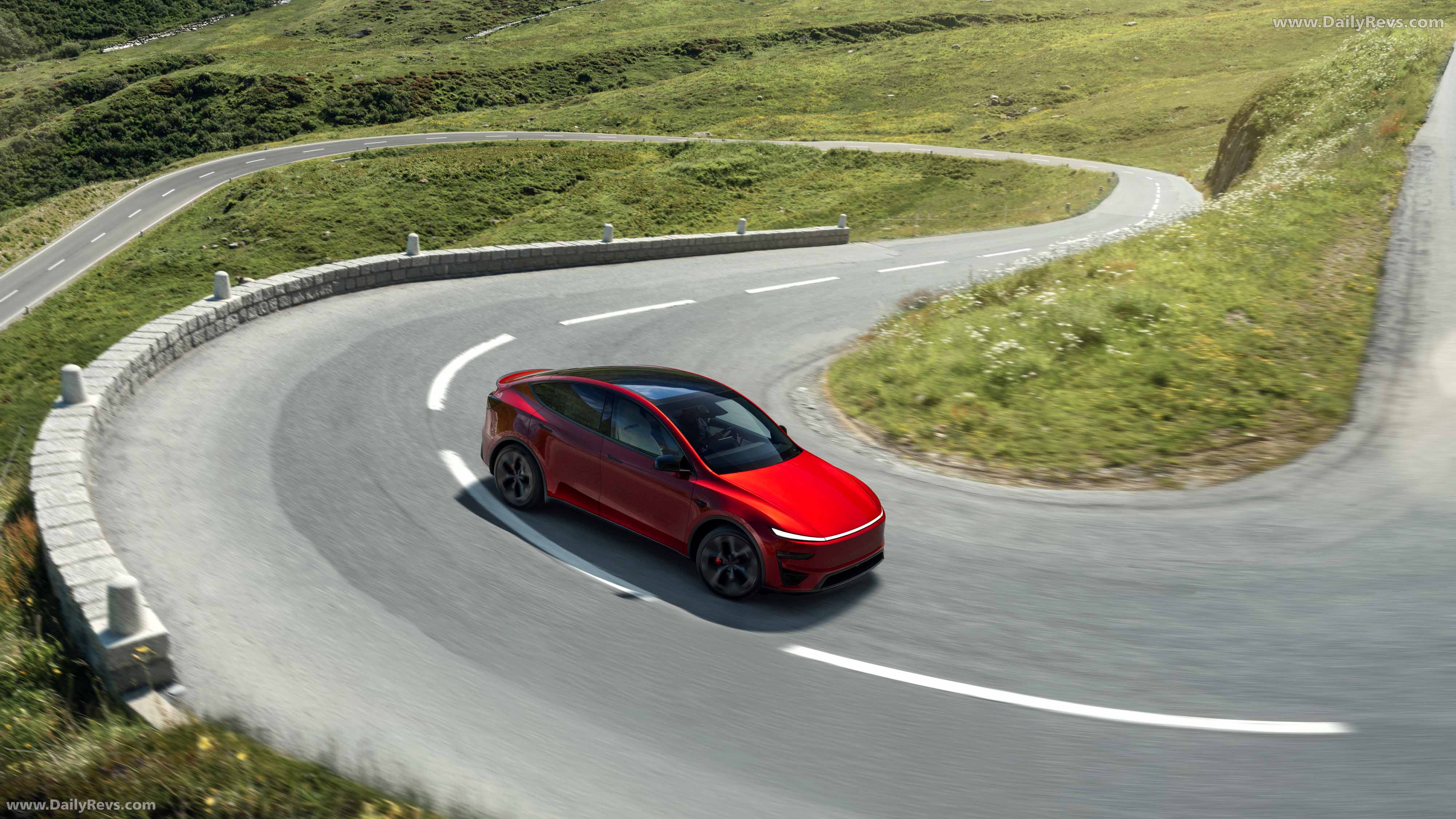 2026 Tesla Model Y Performance Top View