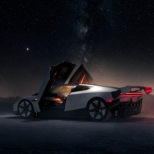 2026 Tesla Roadster Concept Rear View