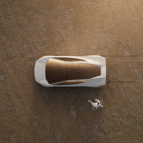 2026 Tesla Roadster Concept Top View