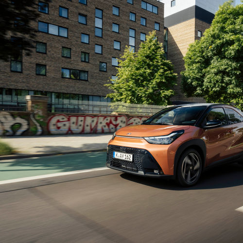 2026 Toyota Aygo X Hybrid Cinnamon Front View
