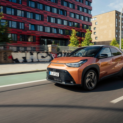 2026 Toyota Aygo X Hybrid Cinnamon Front View