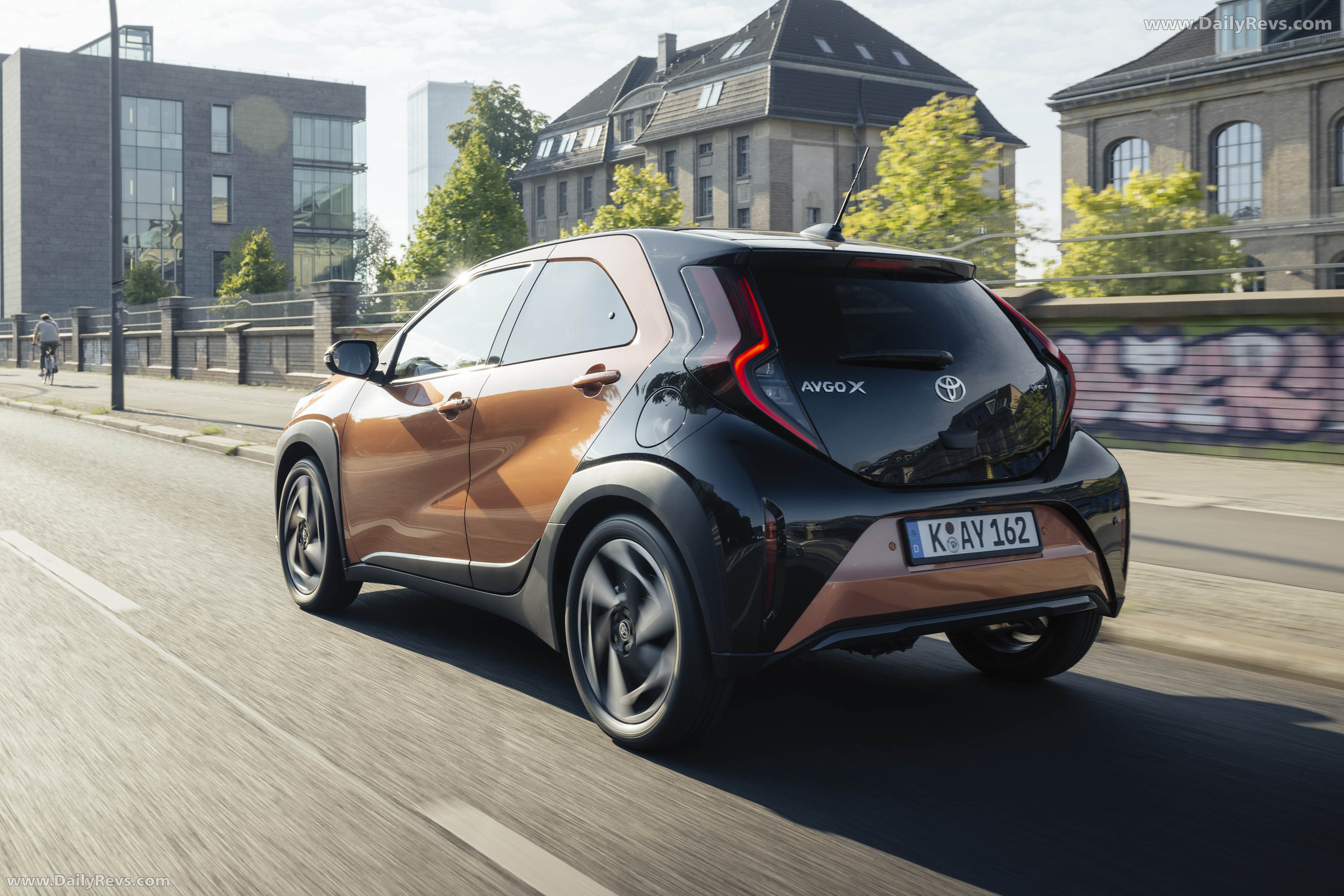 2026 Toyota Aygo X Hybrid Cinnamon Rear View