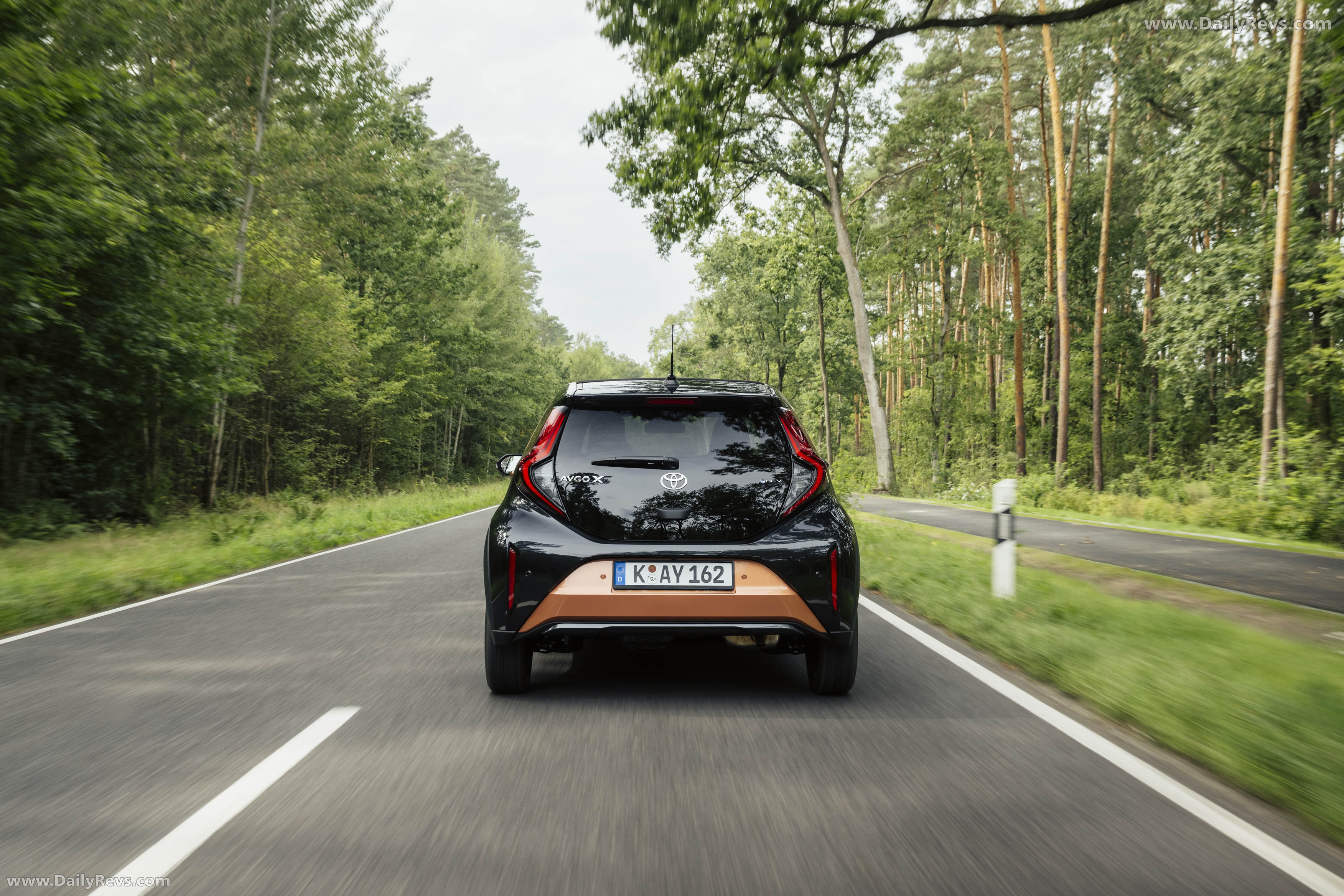 2026 Toyota Aygo X Hybrid Cinnamon Rear View