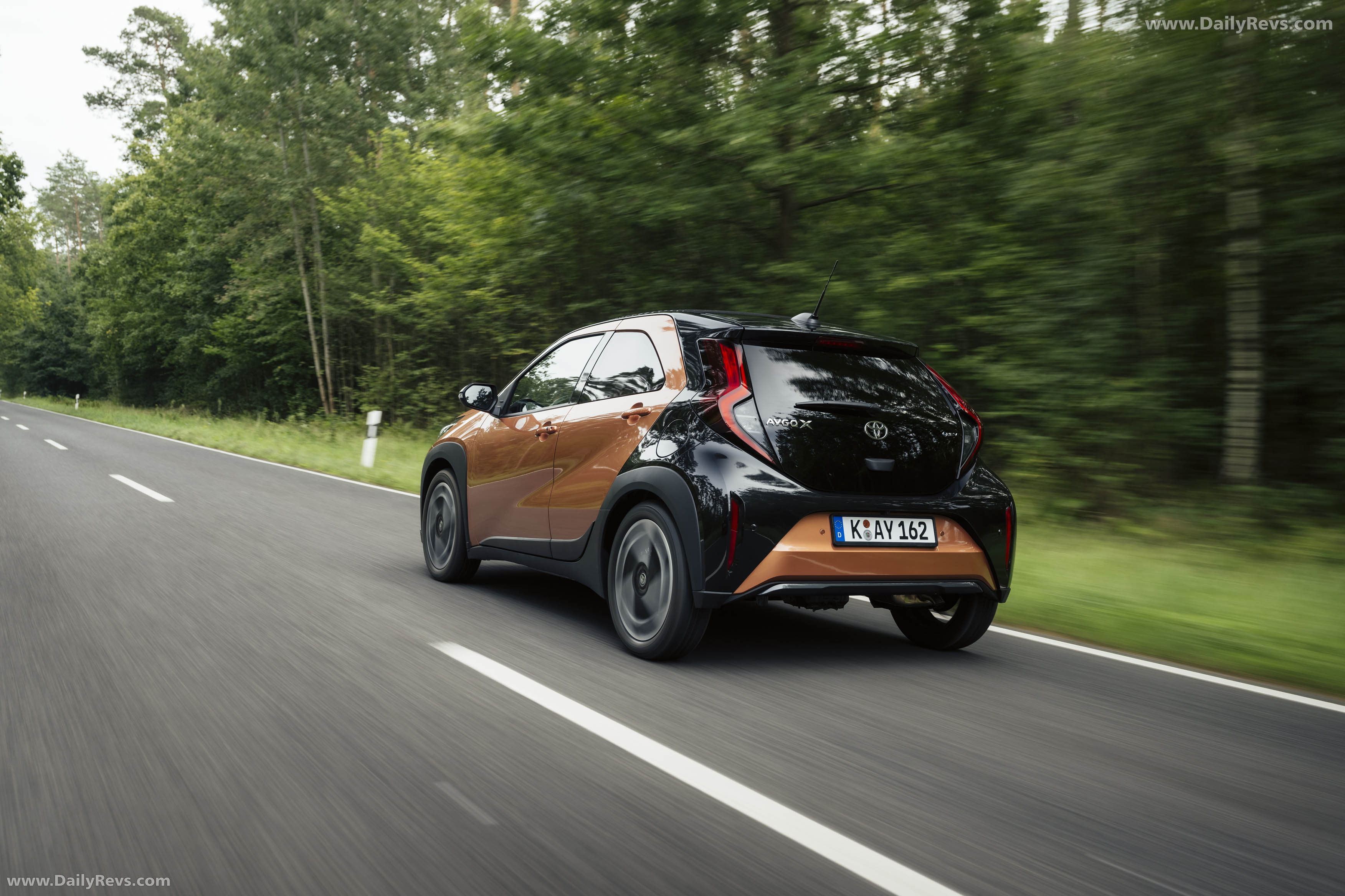 2026 Toyota Aygo X Hybrid Cinnamon Rear View