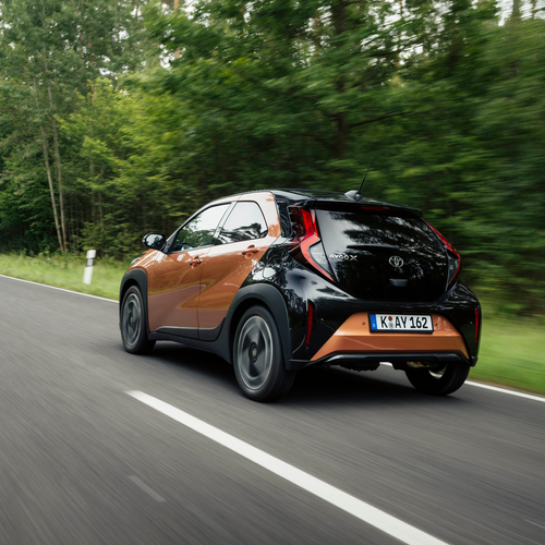 2026 Toyota Aygo X Hybrid Cinnamon Rear View