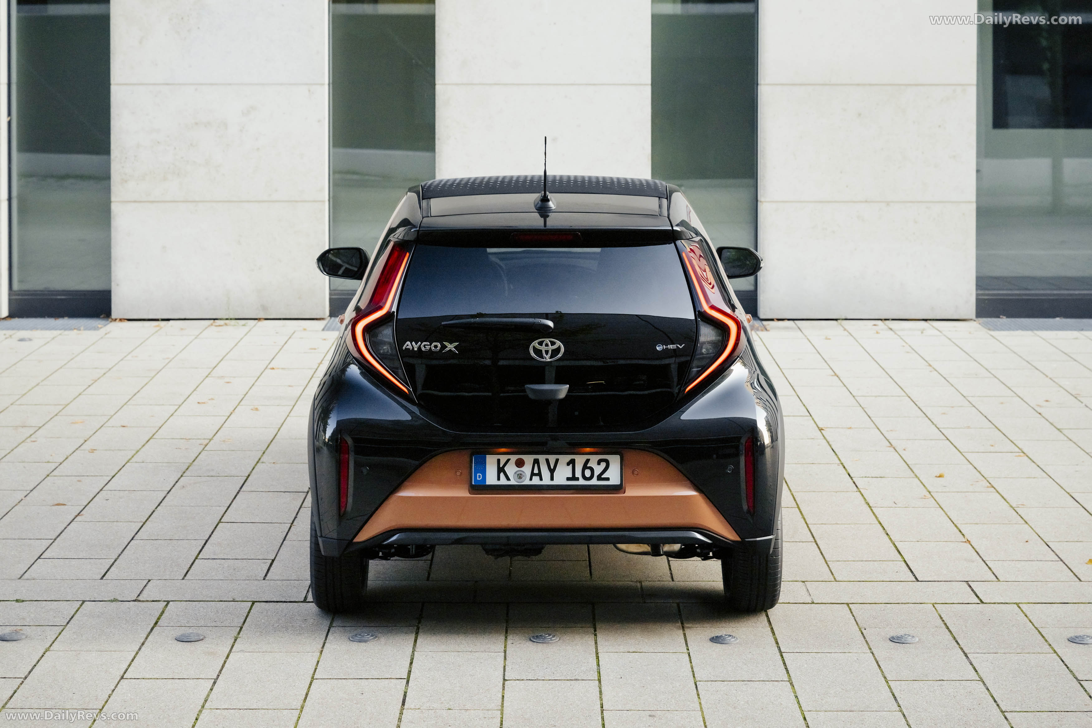 2026 Toyota Aygo X Hybrid Cinnamon Rear View