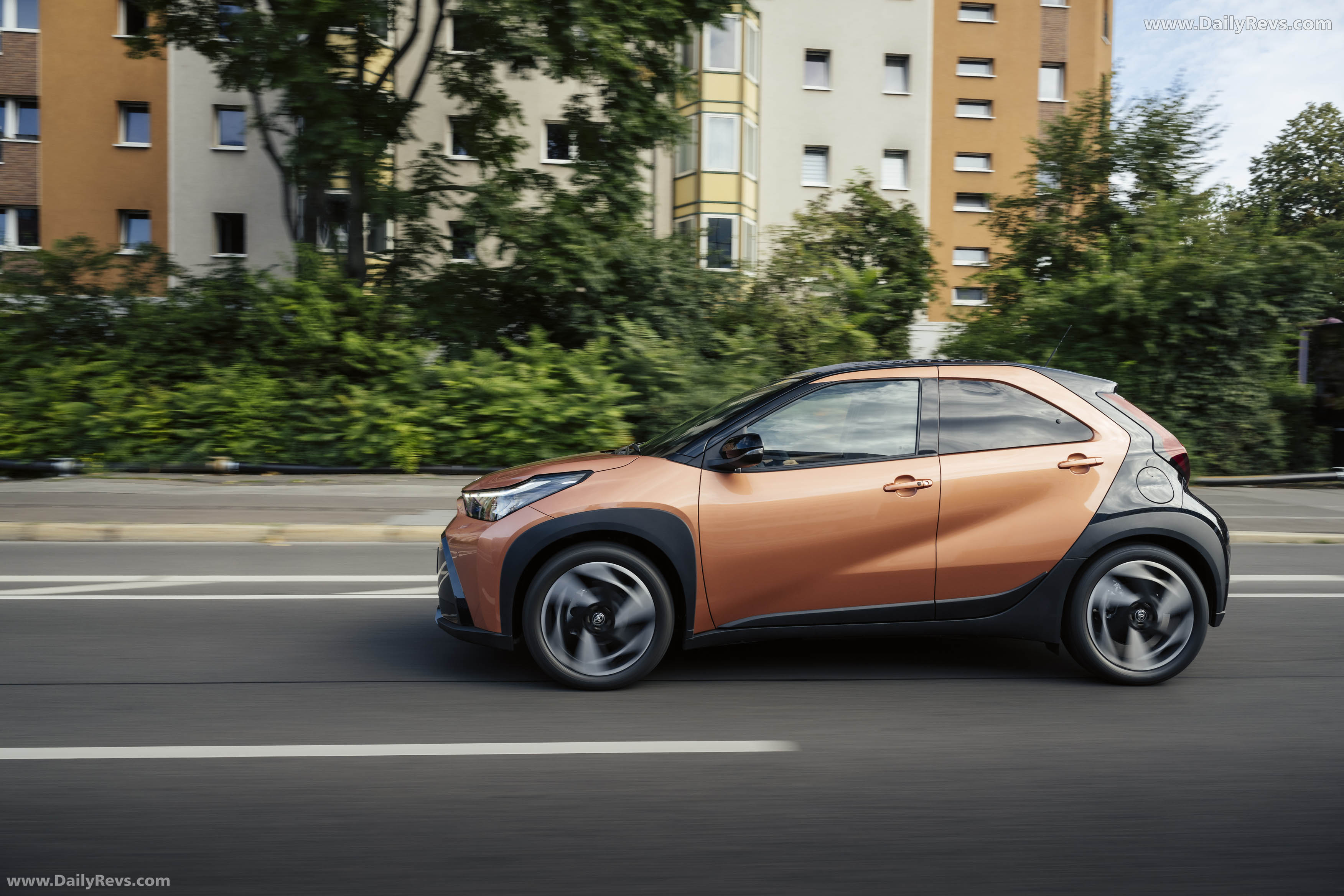 2026 Toyota Aygo X Hybrid Cinnamon Side View