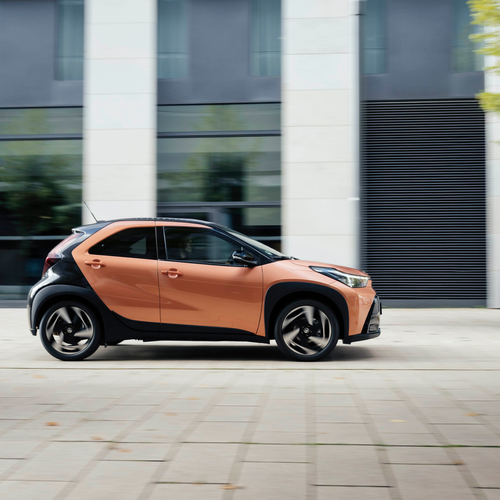 2026 Toyota Aygo X Hybrid Cinnamon Side View