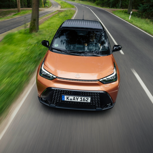 2026 Toyota Aygo X Hybrid Cinnamon Top View