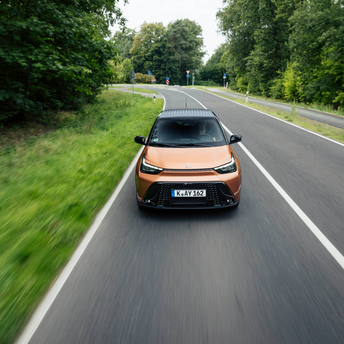 2026 Toyota Aygo X Hybrid Cinnamon Top View