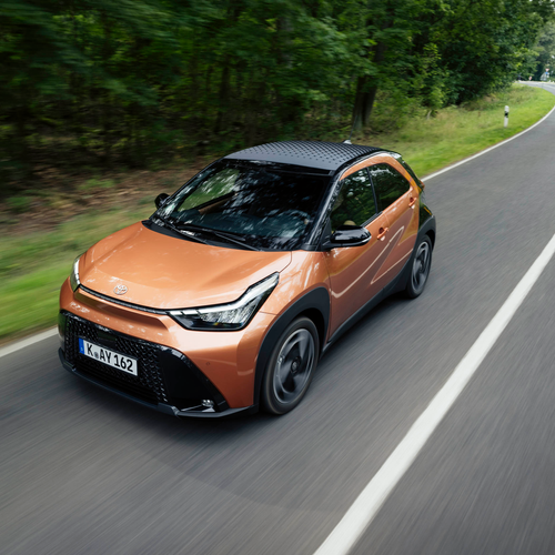 2026 Toyota Aygo X Hybrid Cinnamon Top View