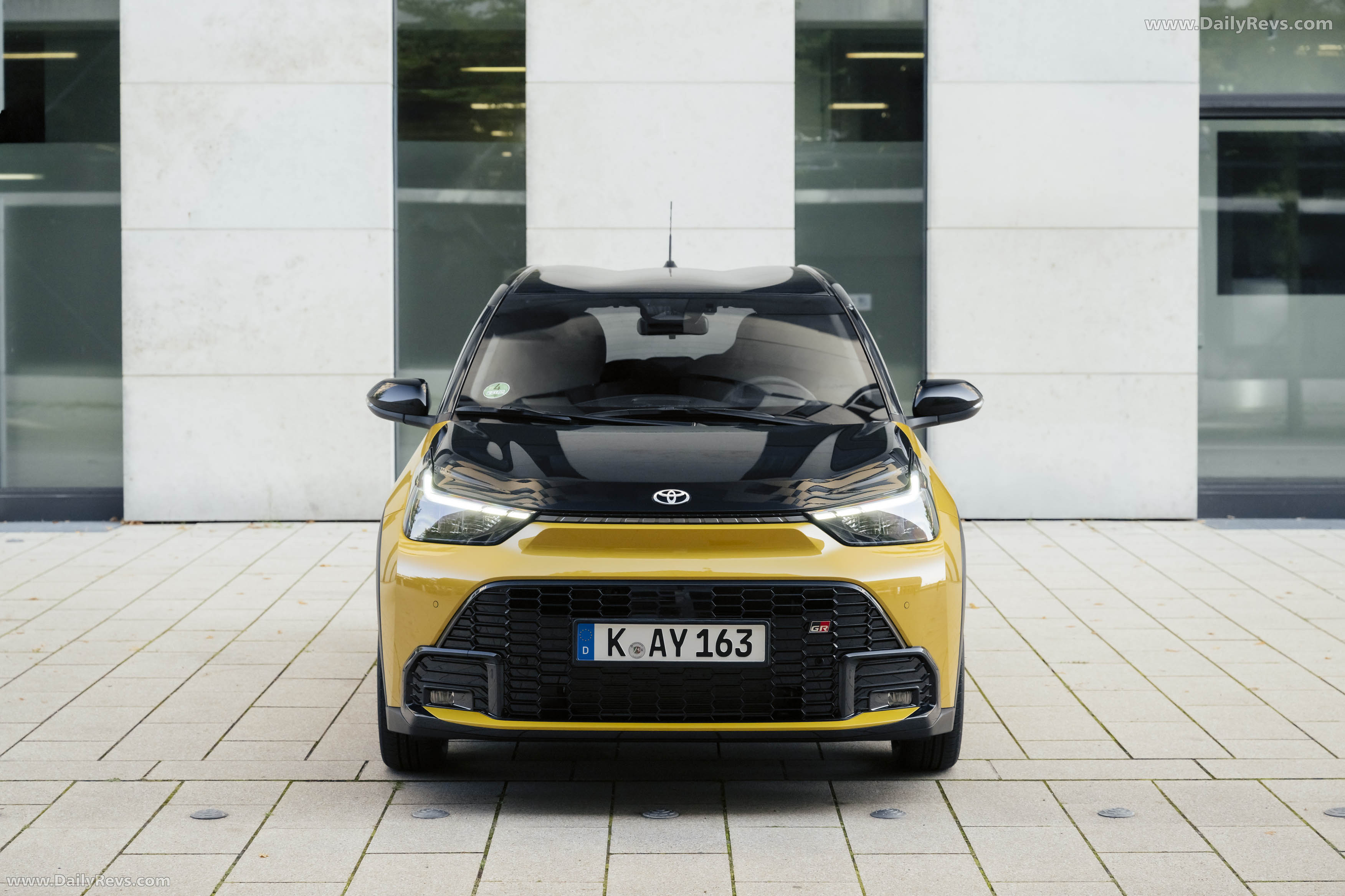 2026 Toyota Aygo X Hybrid Mustard Front View
