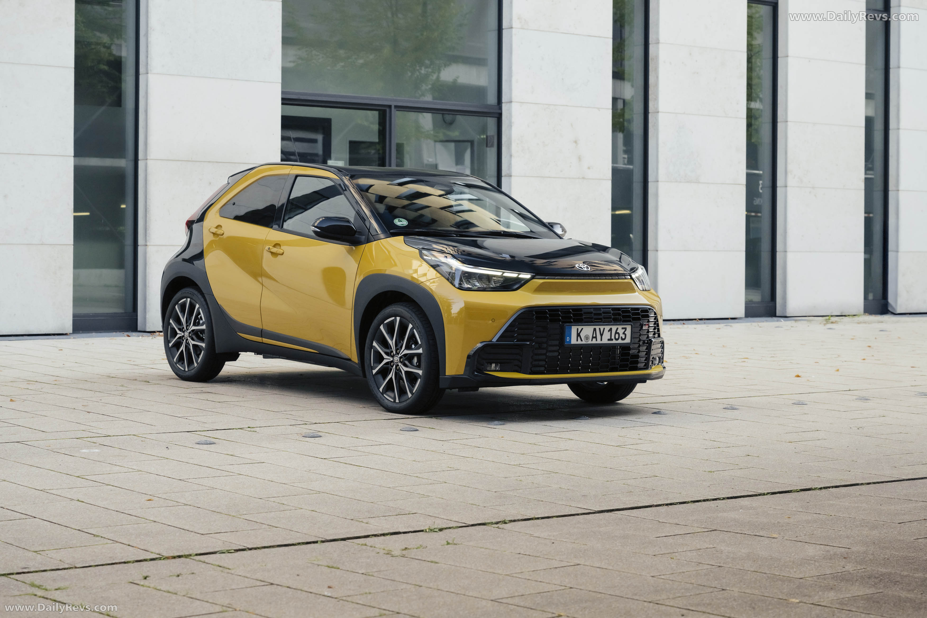 2026 Toyota Aygo X Hybrid Mustard Front View