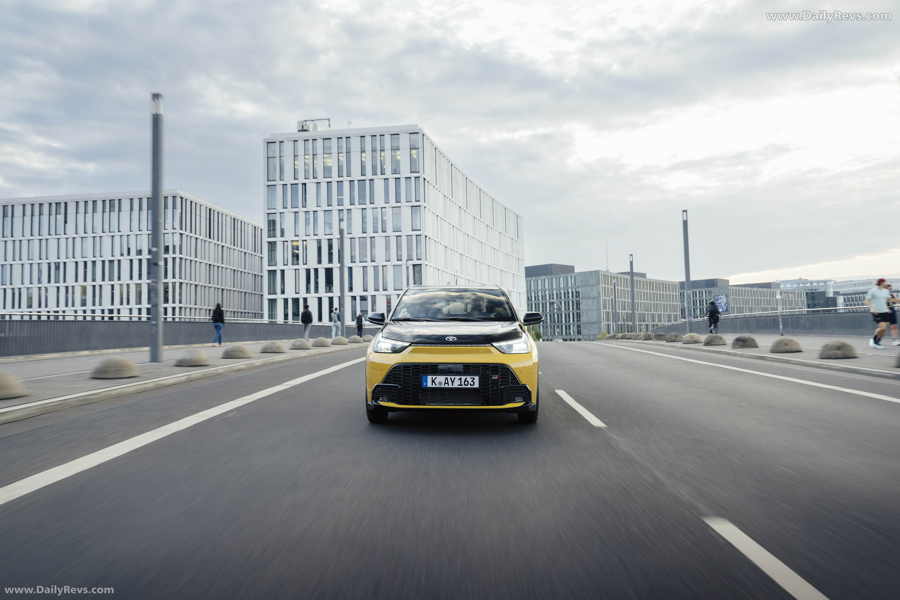 2026 Toyota Aygo X Hybrid Mustard Front View