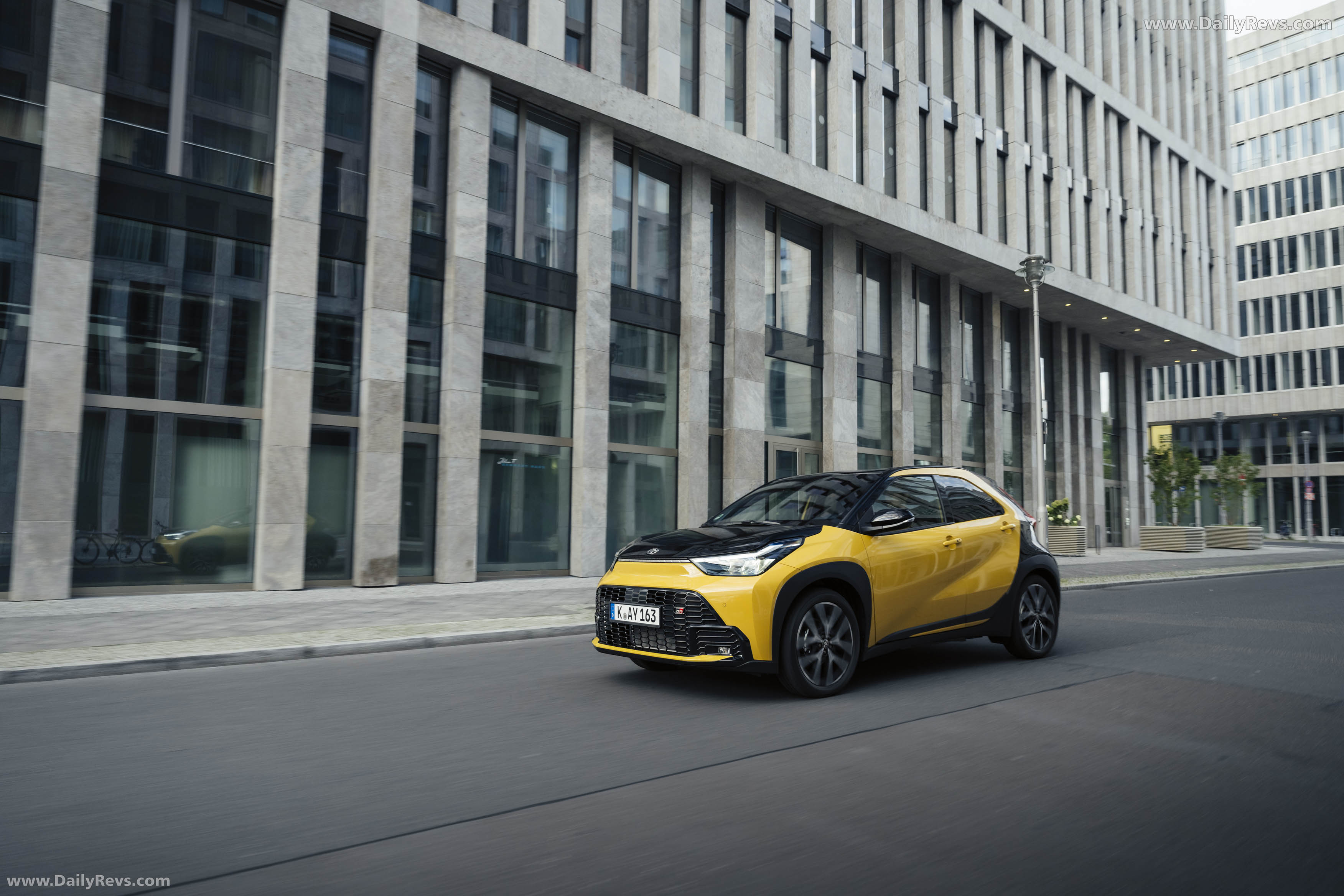 2026 Toyota Aygo X Hybrid Mustard Front View