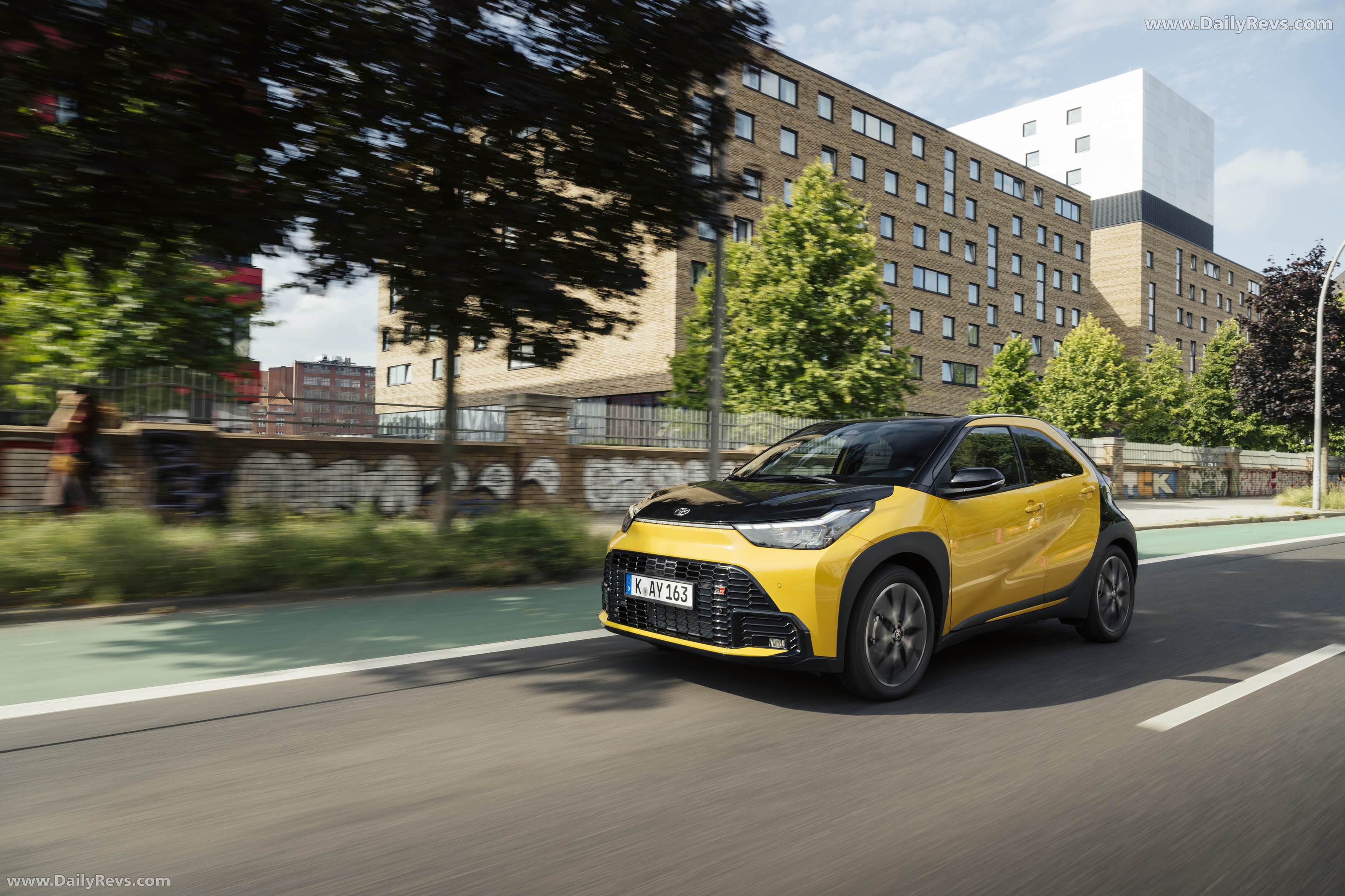 2026 Toyota Aygo X Hybrid Mustard Front View