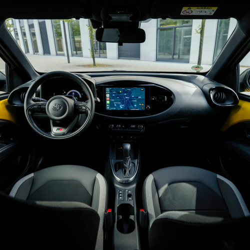 2026 Toyota Aygo X Hybrid Mustard Interior