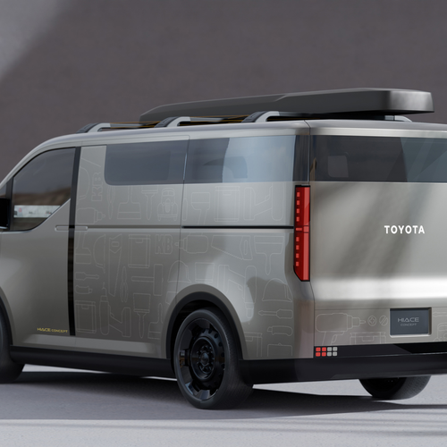 2025 Toyota Hiace Concept Rear View
