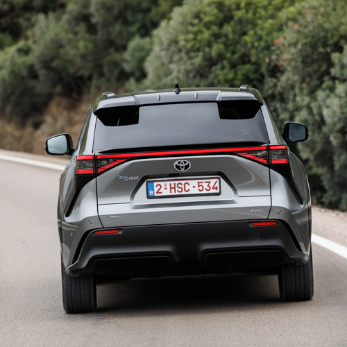 2026 Toyota bZ4X AWD Precious Metal Rear View