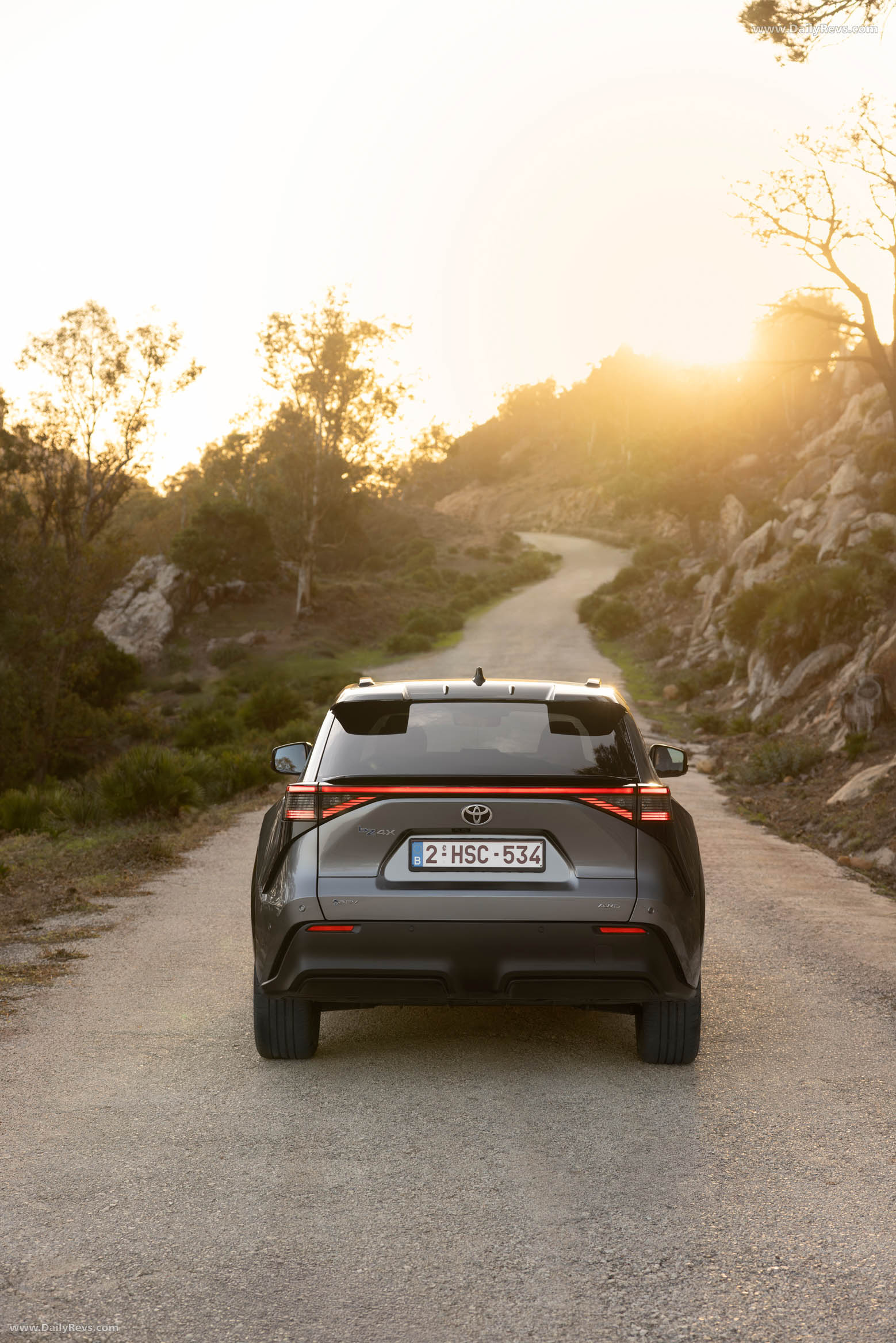 2026 Toyota bZ4X AWD Precious Metal Rear View