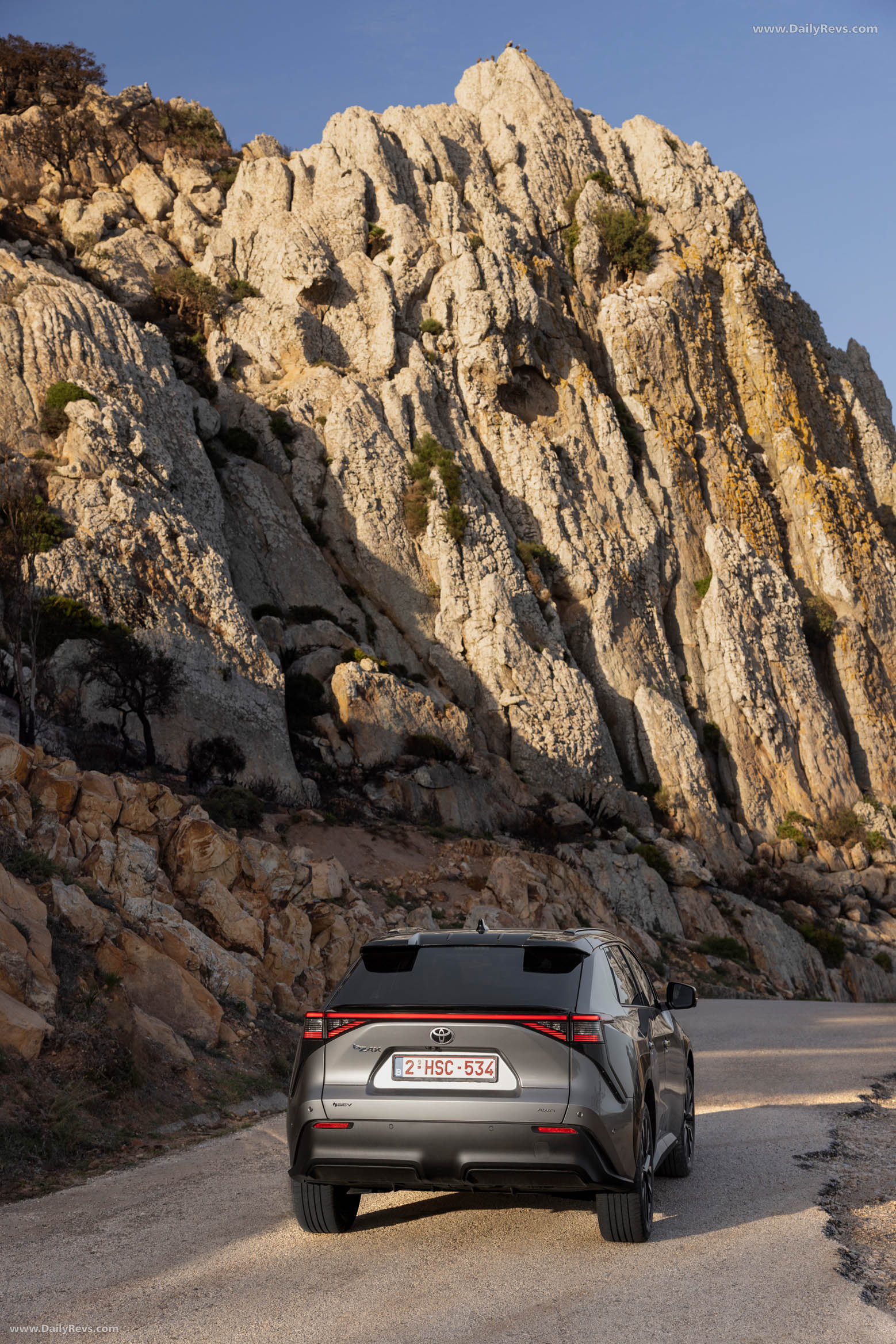 2026 Toyota bZ4X AWD Precious Metal Rear View