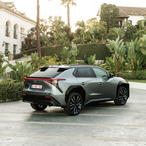 2026 Toyota bZ4X AWD Precious Metal Rear View