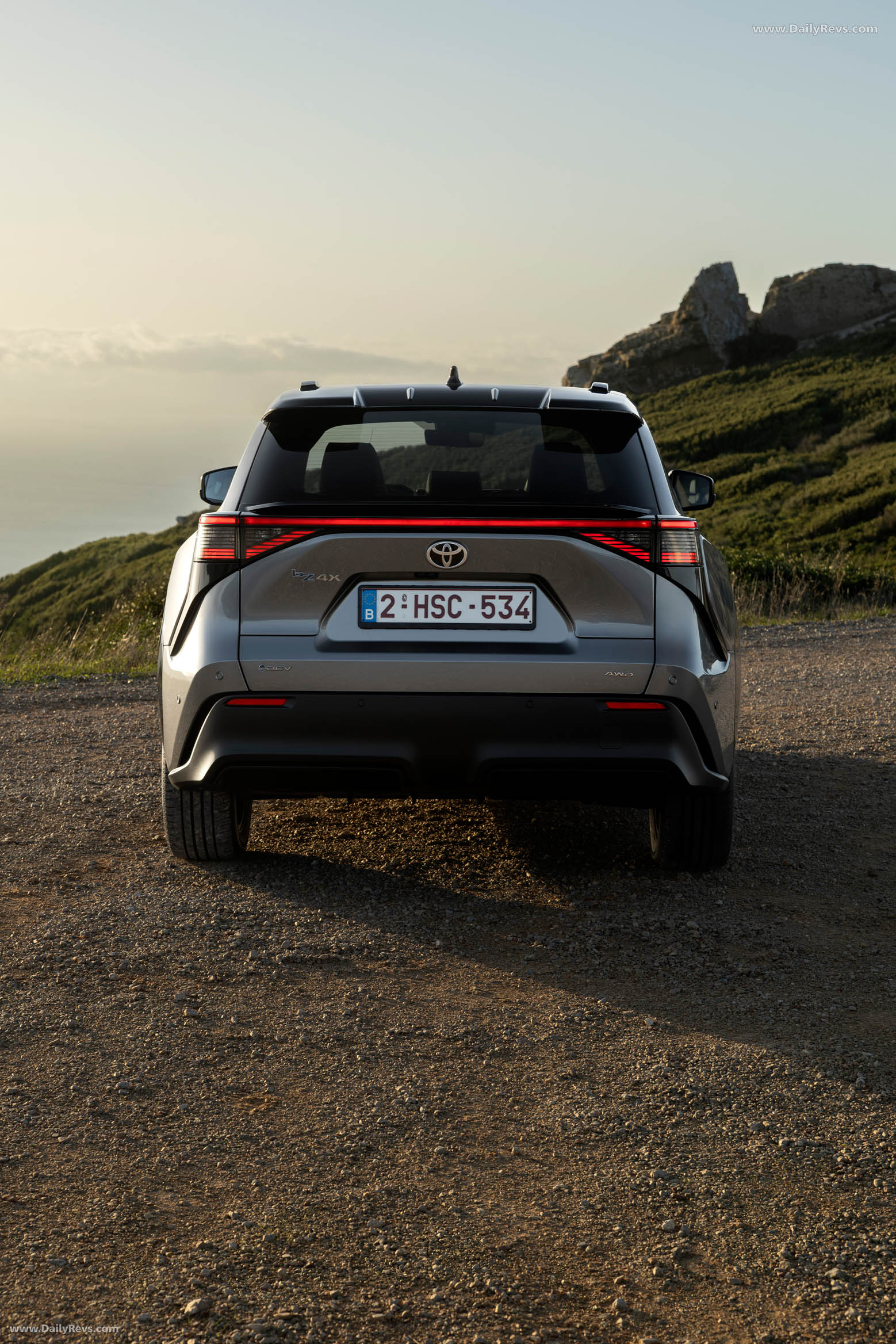 2026 Toyota bZ4X AWD Precious Metal Rear View