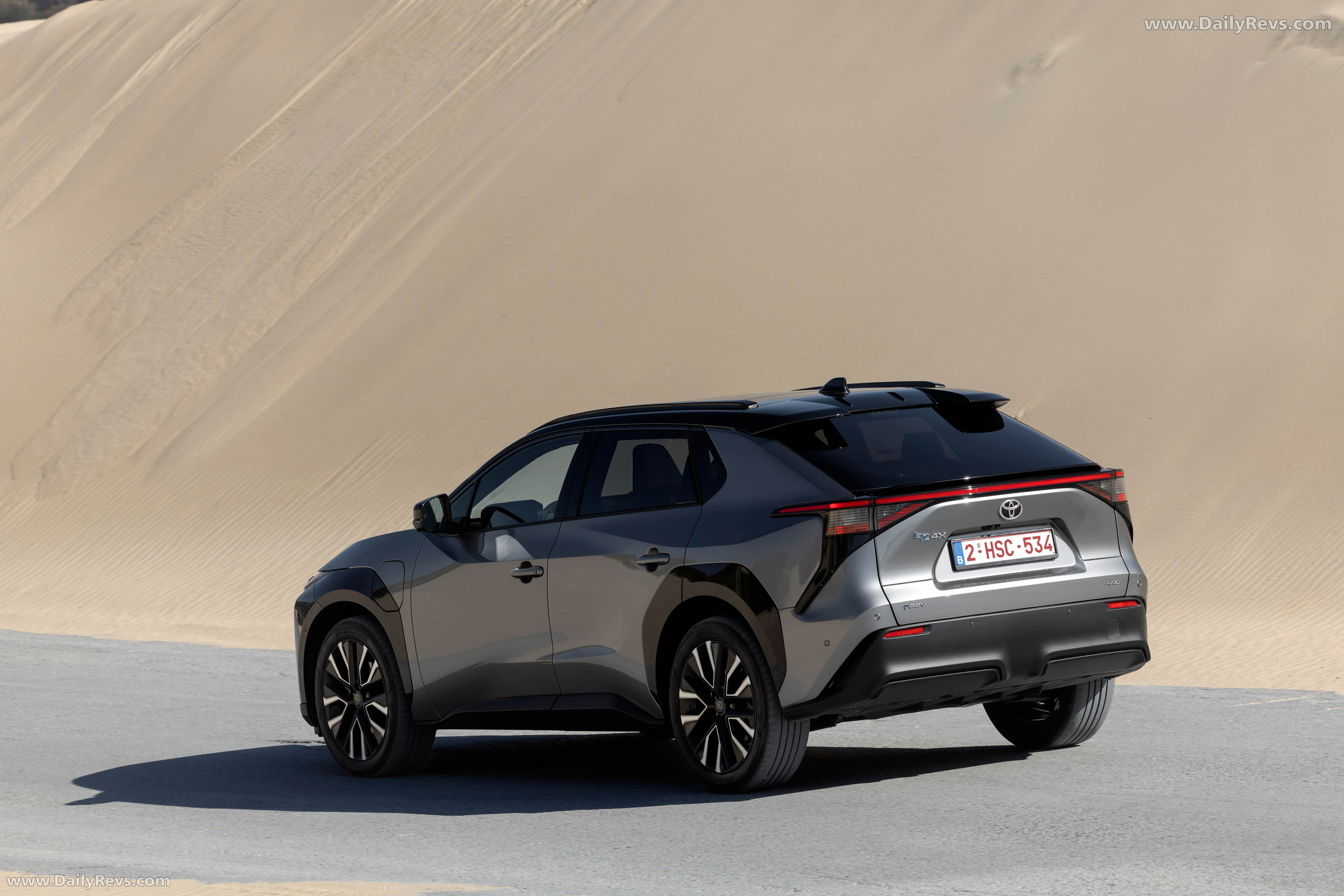 2026 Toyota bZ4X AWD Precious Metal Rear View