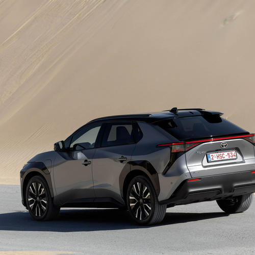 2026 Toyota bZ4X AWD Precious Metal Rear View