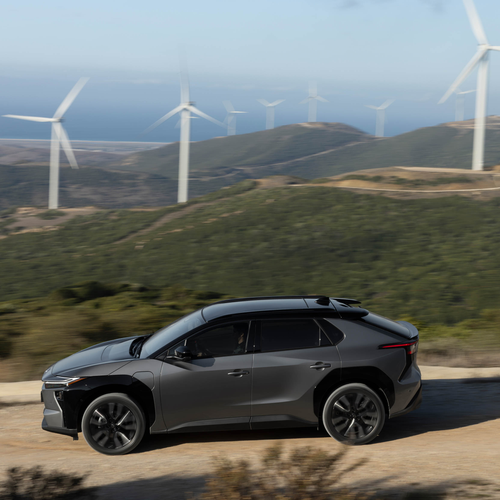 2026 Toyota bZ4X AWD Precious Metal Side View