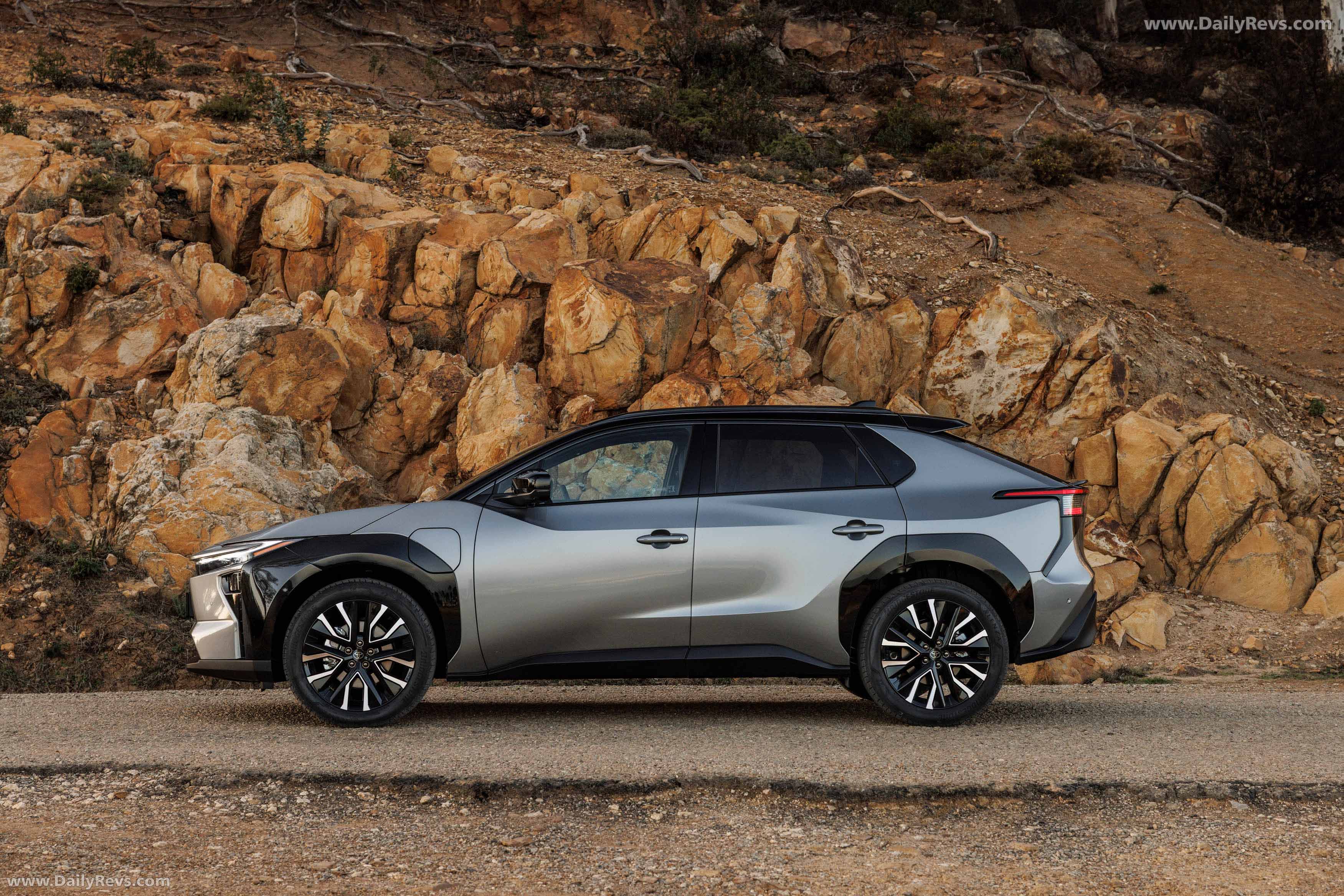2026 Toyota bZ4X AWD Precious Metal Side View