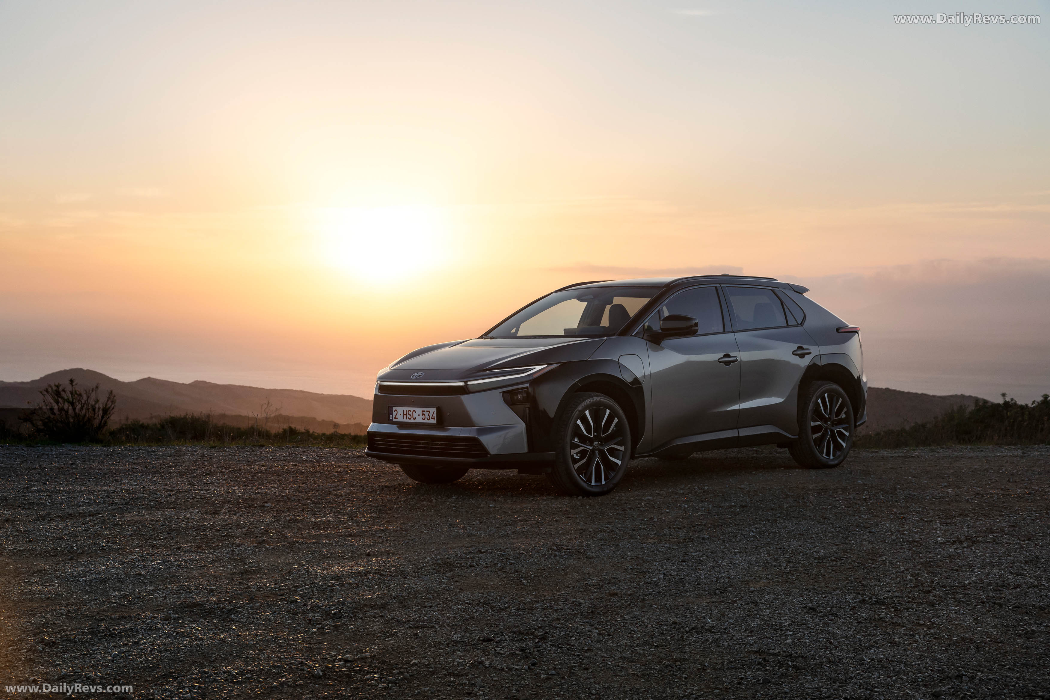 2026 Toyota bZ4X AWD Precious Metal Side View