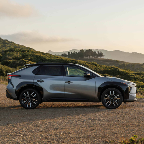 2026 Toyota bZ4X AWD Precious Metal Side View