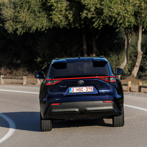 2026 Toyota bZ4X FWD Deep Blue Rear View