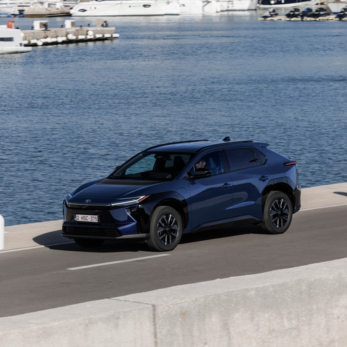 2026 Toyota bZ4X FWD Deep Blue Side View