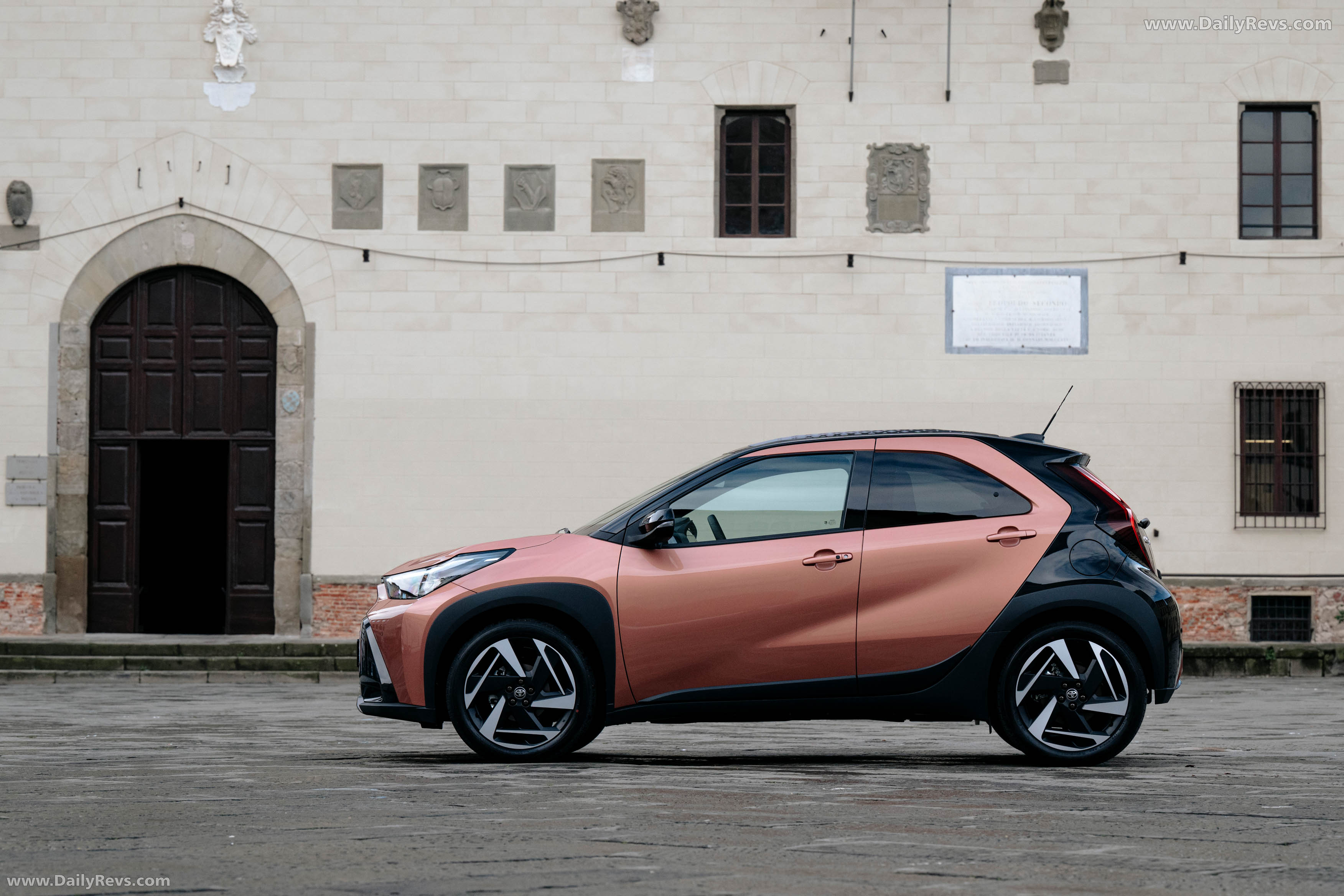 2026 Toyota Aygo X High Grade Cinnamon Side View
