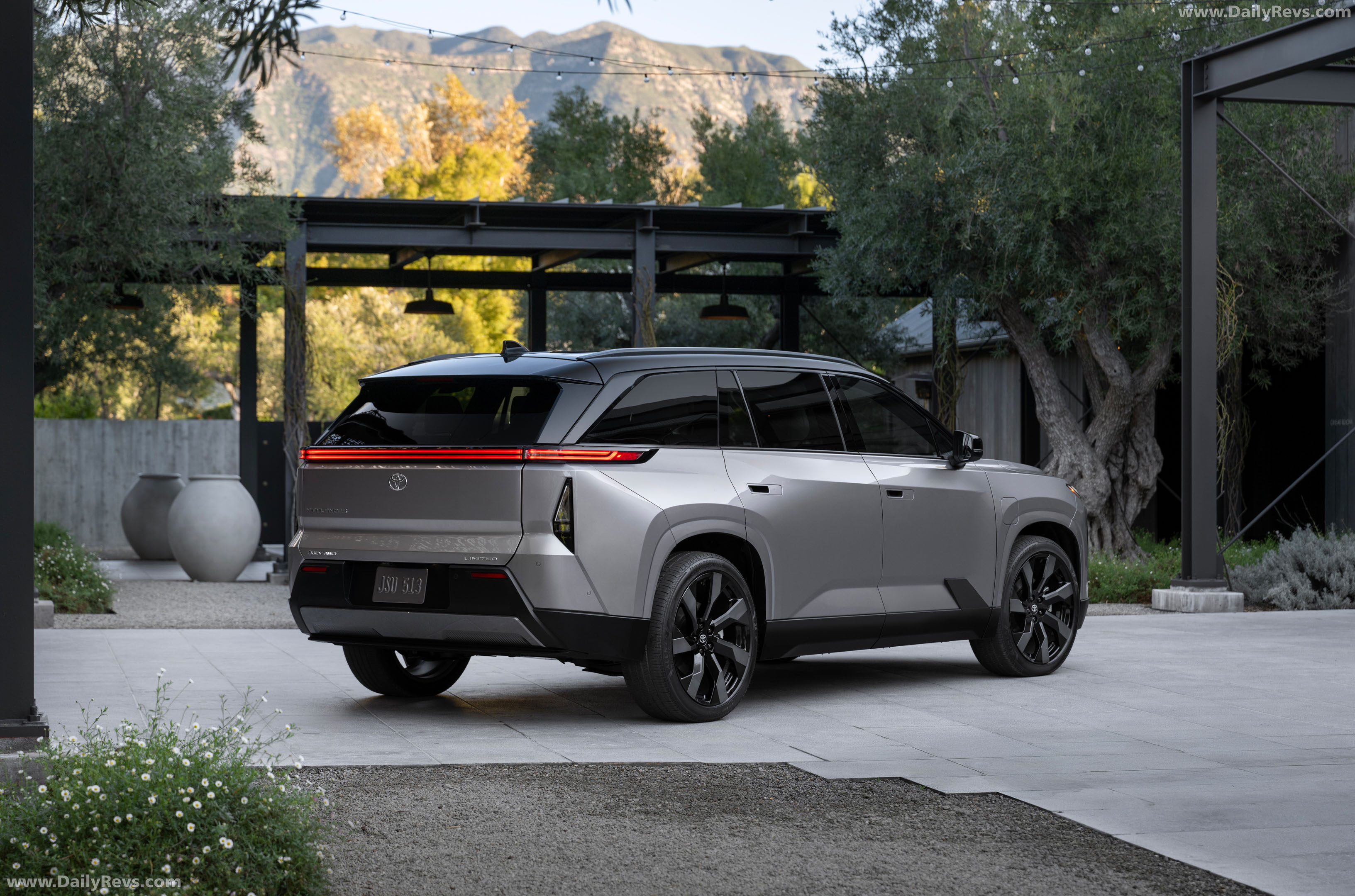 2027 Toyota Highlander BEV Rear View