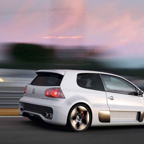 2007 Volkswagen Golf GTI W12 650 Concept Rear View