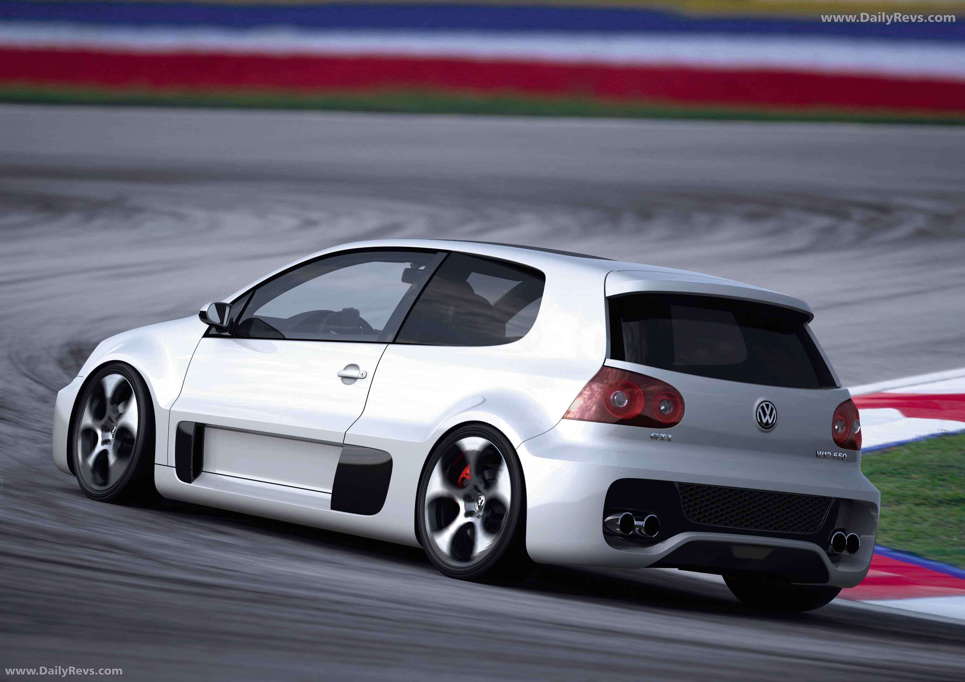 2007 Volkswagen Golf GTI W12 650 Concept Rear View