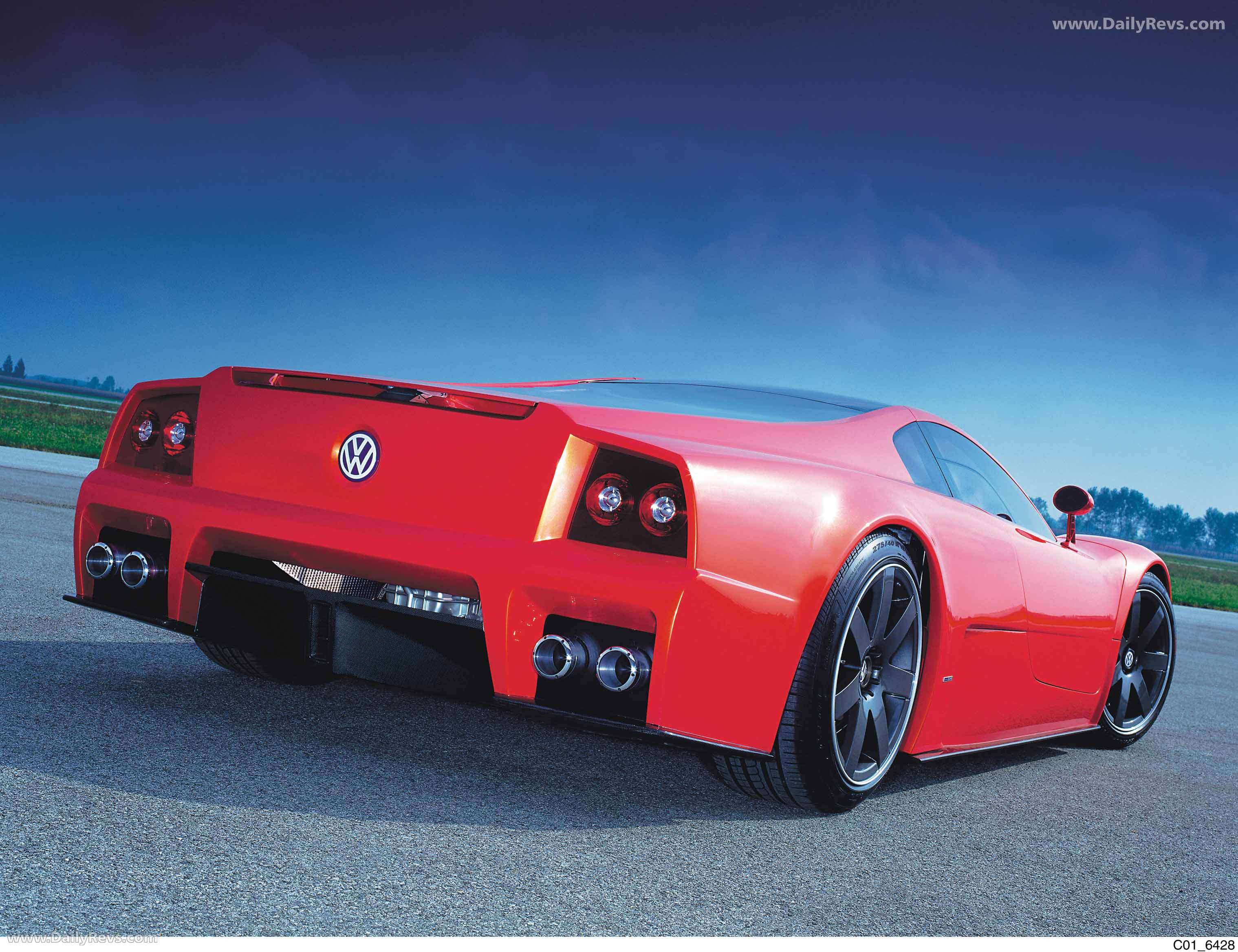 2001 Volkswagen W12 Coupe Concept Rear View