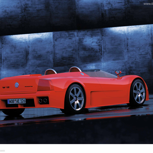 1998 Volkswagen W12 Roadster Concept Rear View