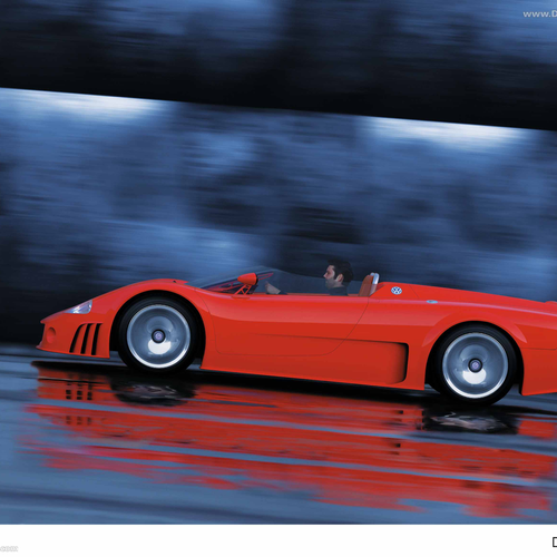 1998 Volkswagen W12 Roadster Concept Side View