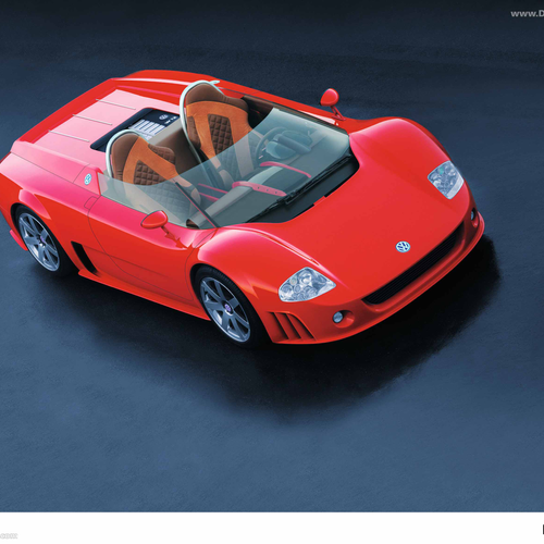 1998 Volkswagen W12 Roadster Concept Top View